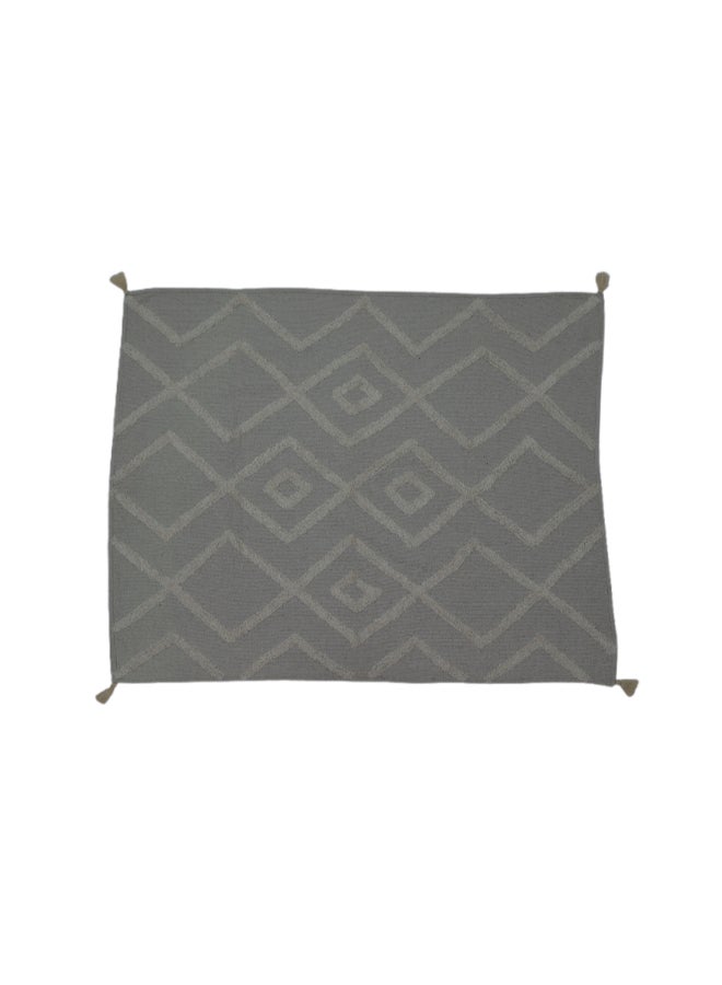 Ambrosia 130 x 160 cm 400GSM Pastel Cotton Throw Beige Blanket, Premium Tufted Geometric Boho Decorative Cover with Tassels for Sofa Couch and Bed Runner - Image 3